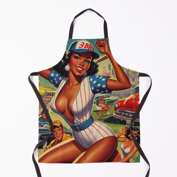 Item preview, Vintage Baseball Girl designed and sold by PulpVintage.