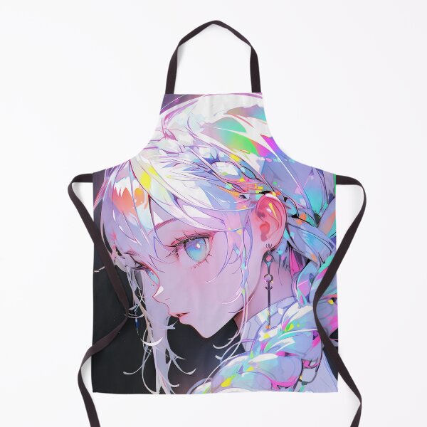 Item preview, Ethereal Iridescent Pastel Braid Anime Girl designed and sold by bubblegoth.