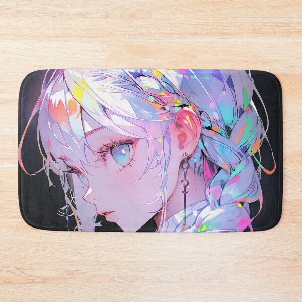 Item preview, Ethereal Iridescent Pastel Braid Anime Girl designed and sold by bubblegoth.