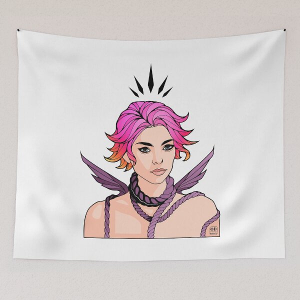 Item preview, Anime Non Binary Angel with Wings  designed and sold by ObsidianDaz.