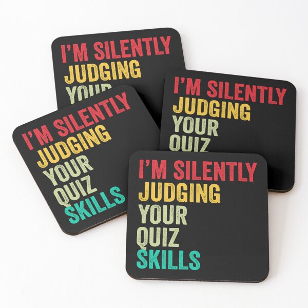 Item preview, Quiz Lovers Gift, Funny I'm Silently Judging Your Quiz Skills designed and sold by vzrnmichsudops.