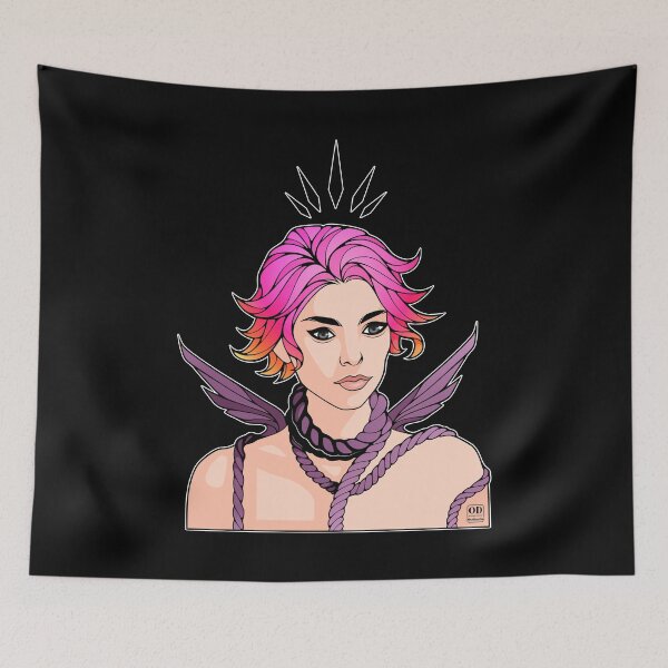 Item preview, Anime Non Binary Angel with Wings  designed and sold by ObsidianDaz.