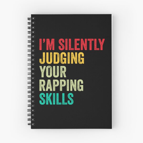 Item preview, Rapping Lovers Gift, Funny I'm Silently Judging Your Rapping Skills designed and sold by vzrnmichsudops.