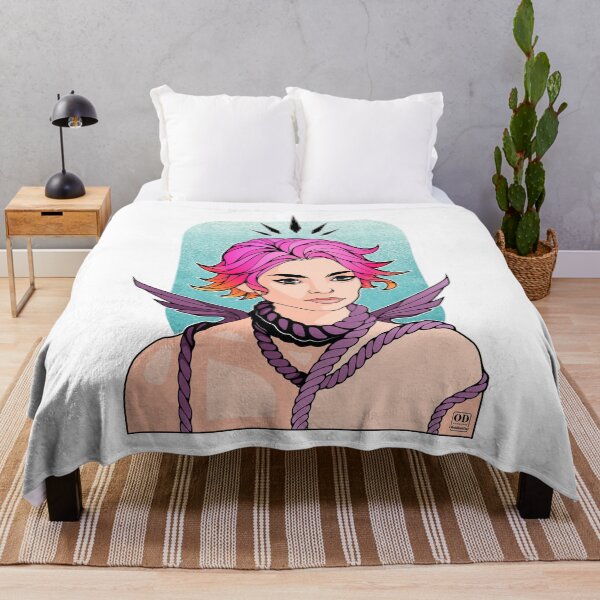 Item preview, Anime Non Binary Angel with Wings  designed and sold by ObsidianDaz.