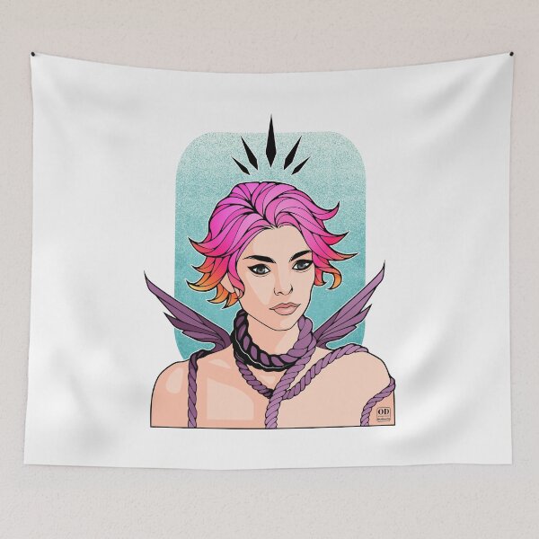 Item preview, Anime Non Binary Angel with Wings  designed and sold by ObsidianDaz.