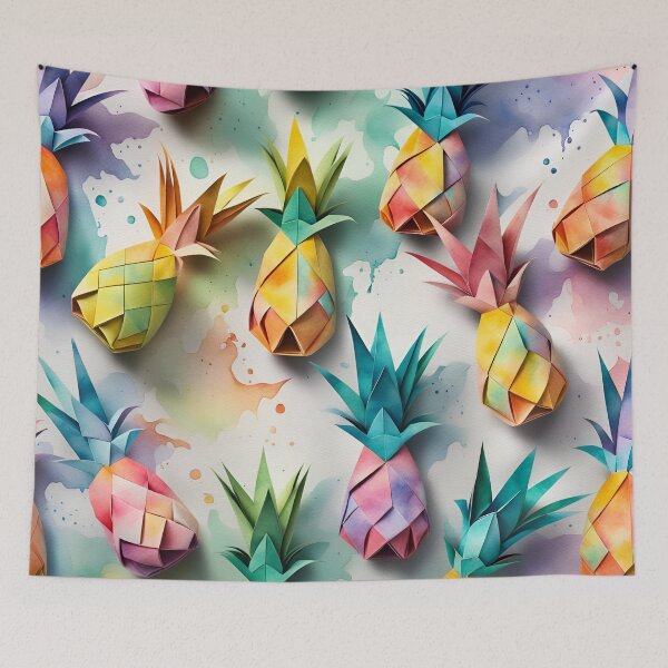 Item preview, Origami Pineapples Pattern designed and sold by ShaViArt.
