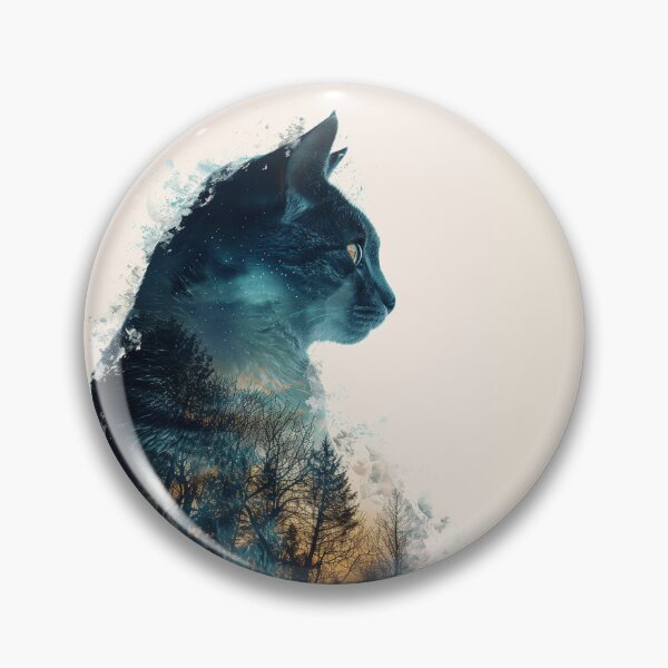 Item preview, Night Cat Double Exposure designed and sold by Ewa Miller.