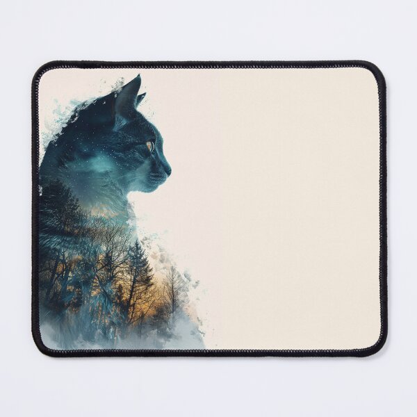 Item preview, Night Cat Double Exposure designed and sold by Ewa Miller.