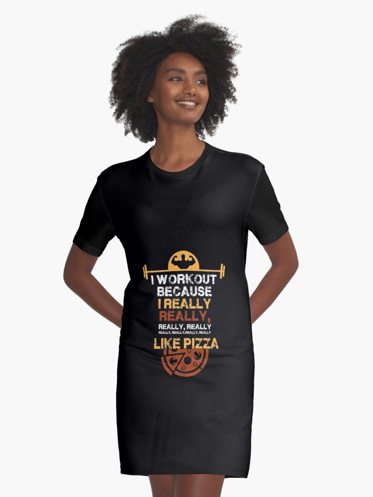 I Workout Because I Really Like pizza, gym shirts, men fitness, funny exercise  shirt, funny fitness shirts, workout clothes, fitness motivational gym  shirts