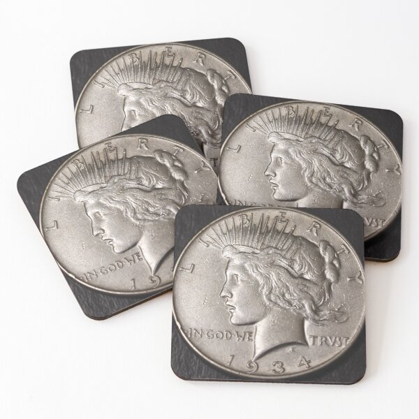 Item preview, 1934 Peace Dollar VF-XF Cleaned designed and sold by coinsxcrochet.