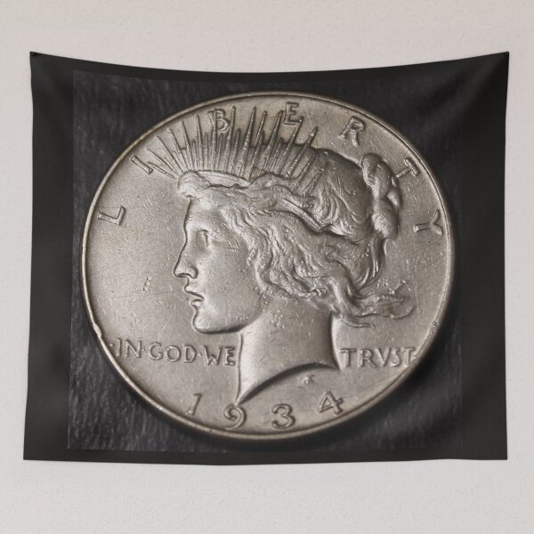 Item preview, 1934 Peace Dollar VF-XF Cleaned designed and sold by coinsxcrochet.