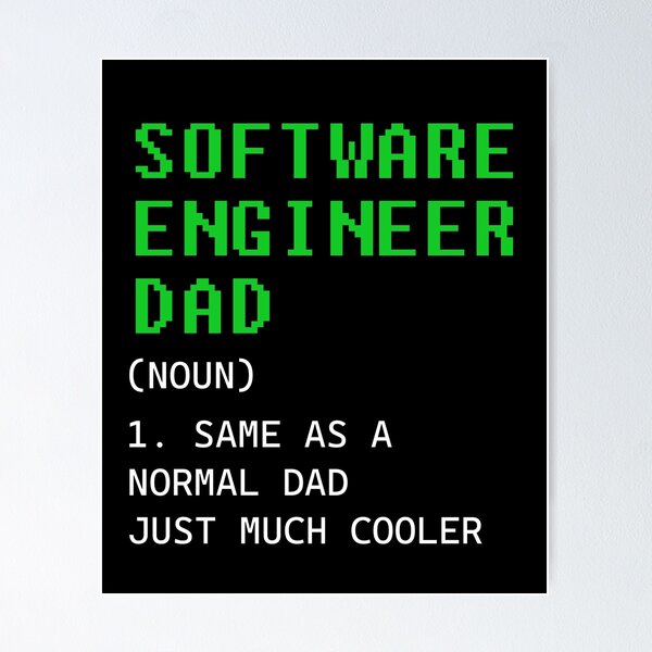 Artikel-Vorschau von Definition des Vaters eines Software-Ingenieurs, designt und verkauft von Jerrypooh-Art.