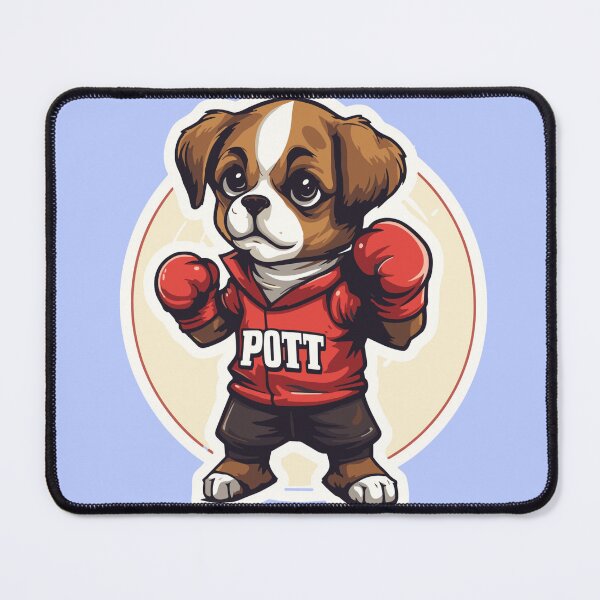 Item preview, Fighter's heart: The cool boxer dog POTT designed and sold by coserkan.