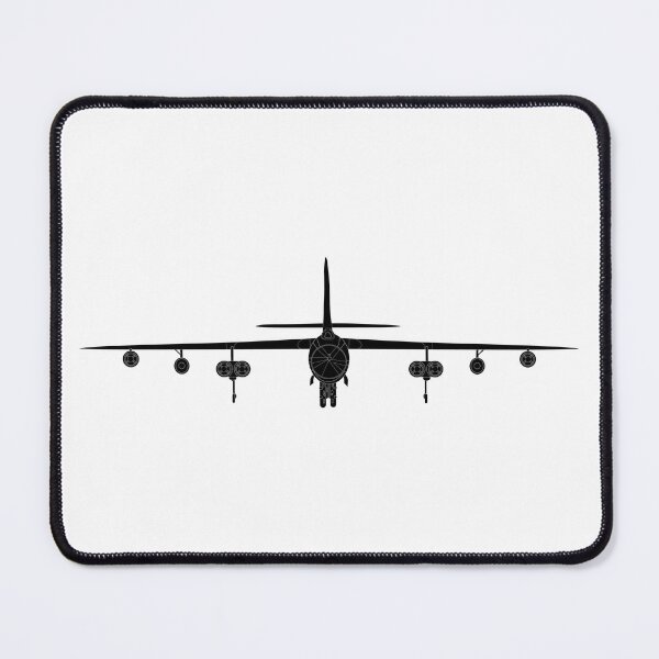 Item preview, Airplane - B-47 Stratojet Bomber - Front - SIlhouette - BlackX 300 designed and sold by Military Insignia Products.