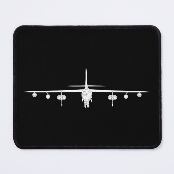 Item preview, Airplane - B-47 Stratojet Bomber - Front - SIlhouette - White X 300 designed and sold by Military Insignia Products.