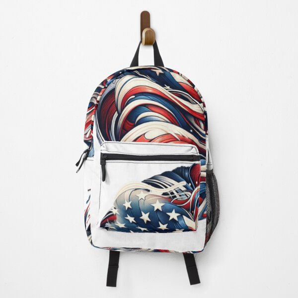 Item preview, US flag abstract art designed and sold by Red, White & Blue Glory.