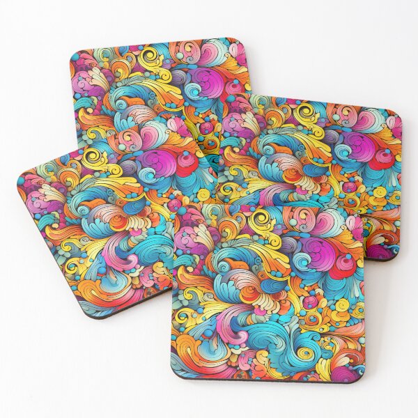 Item preview, So bright and happy colors in swirly pattern designed and sold by liana campbell.