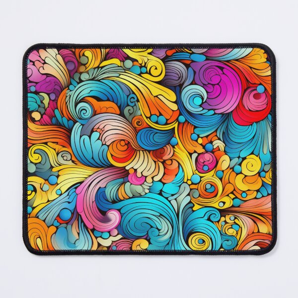 Item preview, So bright and happy colors in swirly pattern designed and sold by liana campbell.