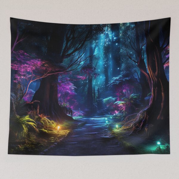 Item preview, Dreamscape - Fantasy, Dreamscapes, Bioluminescent, Illuminated, Imaginative, Realm designed and sold by Fantasy Masterpiece.