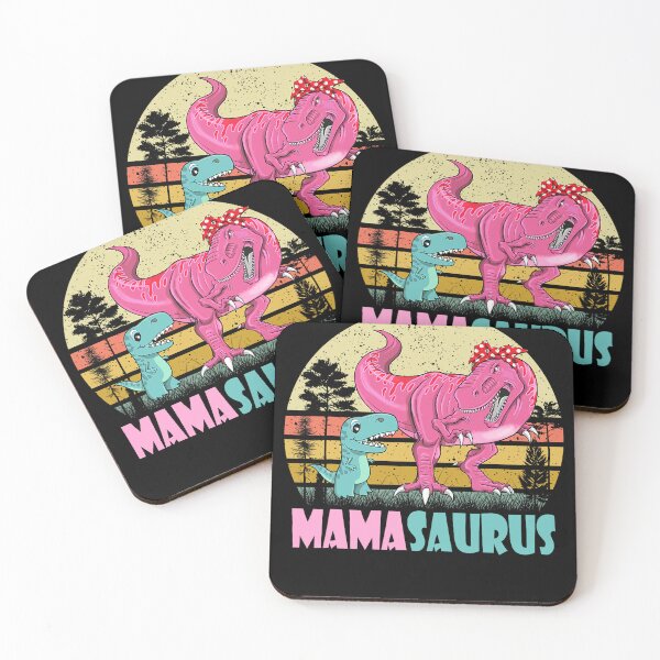 Artikelvorschau, Mamasaurus Retro T Rex Dinosaurier Mama Saurus Familienzusammenpassung entworfen und verkauft von SpeedyPrints.