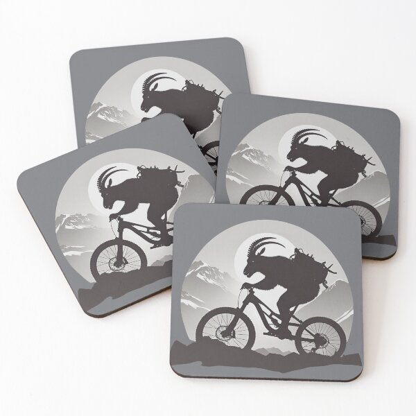 Item preview, Mountain Biking Goat Trailblazer designed and sold by LittleGnomad.
