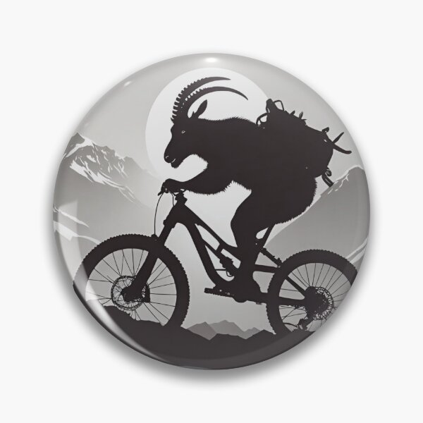 Item preview, Mountain Biking Goat Trailblazer designed and sold by LittleGnomad.