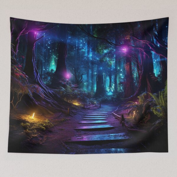 Item preview, Dreamscape - Fantasy, Dreamscapes, Bioluminescent, Illuminated, Imaginative, Realm designed and sold by Fantasy Masterpiece.