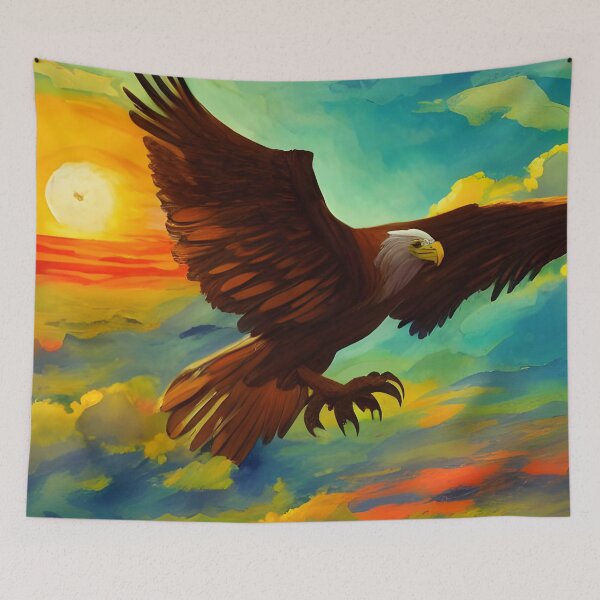 Item preview, The Majestic Eagle In All Of Its Glory At Sunrise designed and sold by Paw's Arts.