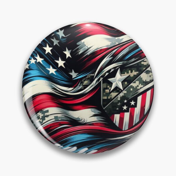 Item preview, US military anstract art with US flag blend designed and sold by Red, White & Blue Glory.