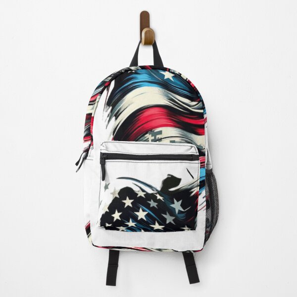 Item preview, US military anstract art with US flag blend designed and sold by Red, White & Blue Glory.