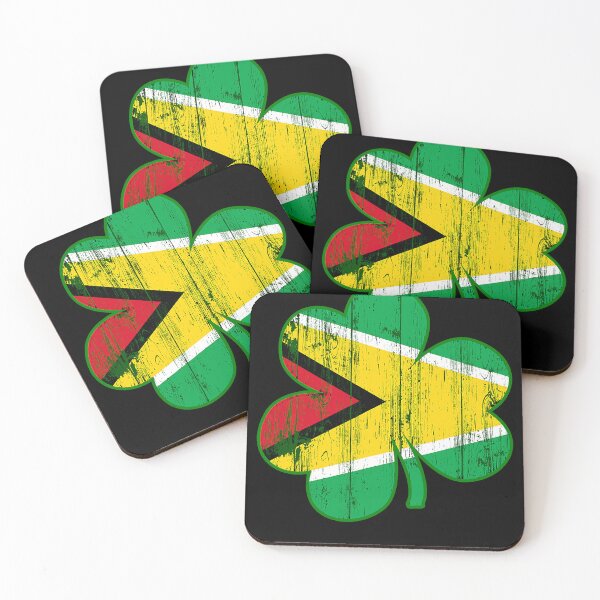 Item preview, Guyanese Flag Irish Shamrock  St Patricks Day designed and sold by BalladOfZeus.