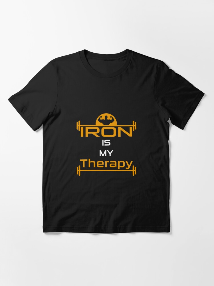 Iron Therapy | gym shirts | men fitness | funny exercise shirt | funny  fitness shirts | workout clothes | fitness motivational gym shirts |  workout