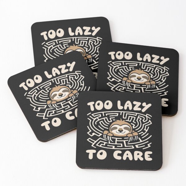 Item preview, Cute sloth in the maze Too lazy to care designed and sold by BlueGoldArt.