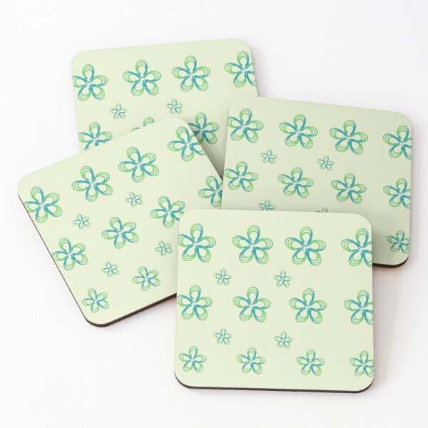 Item preview, Green Flowers, Green Floral Patterns, Floral Artwork designed and sold by Art Shimmers.