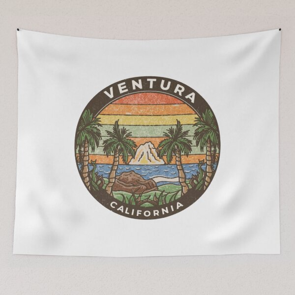 Item preview, Ventura, California | Sunset with palm trees designed and sold by CircinusStore.