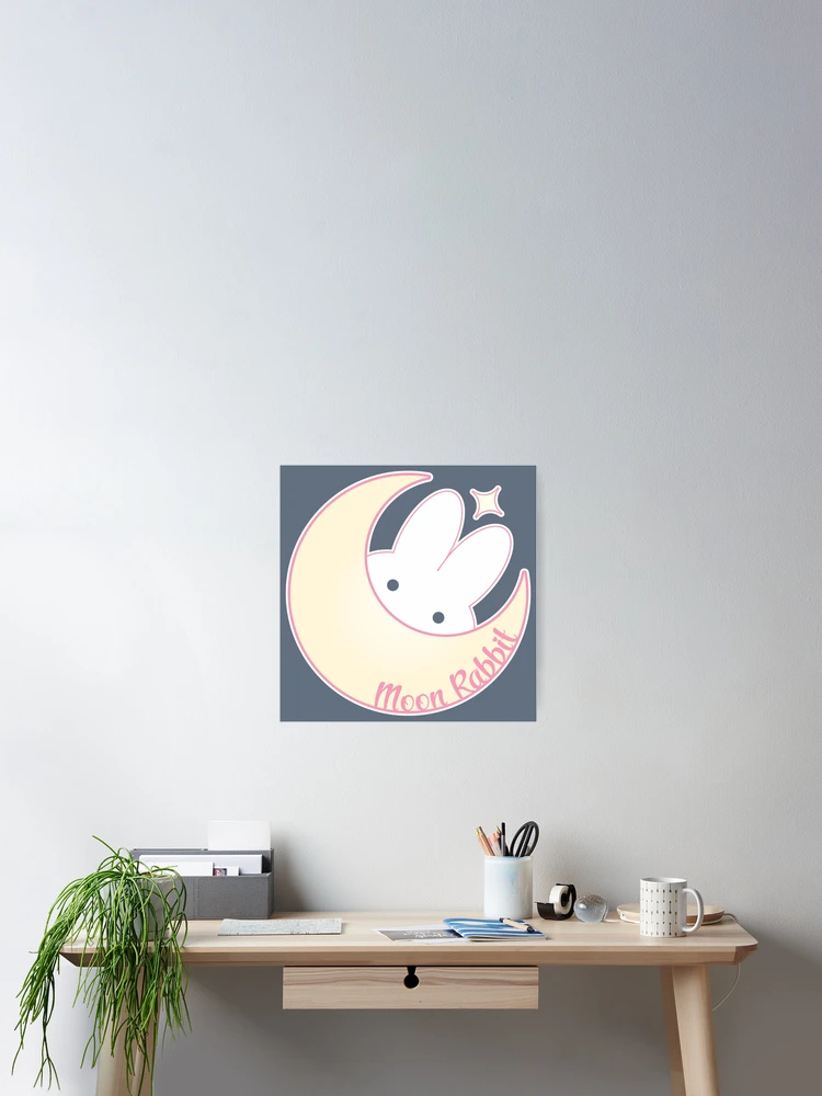 Thumbnail 2 of 3, Poster, Moon Rabbit designed and sold by Asilh87 Design.