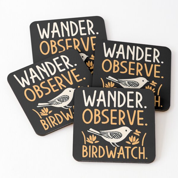 Item preview, Wander. Observe. Birdwatch. Birdwatching designed and sold by DomTeesHaven.