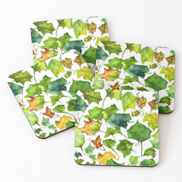 Item preview, Autumn Colors Poison Ivy Leaves - Floral Greenery Pattern Décor designed and sold by SassyArtistry.