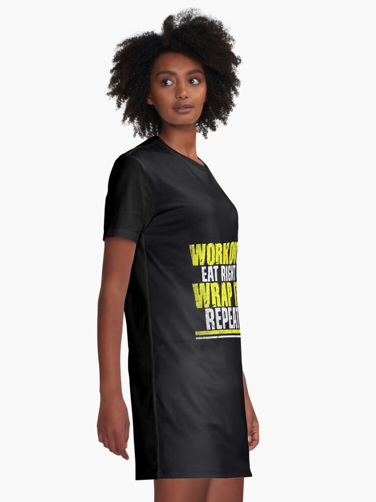 Workout Wrap IT, gym shirts, men fitness, funny exercise shirt, funny fitness  shirts, workout clothes, fitness motivational gym shirts, workout shirt  Graphic T-Shirt Dress for Sale by Kreature Look