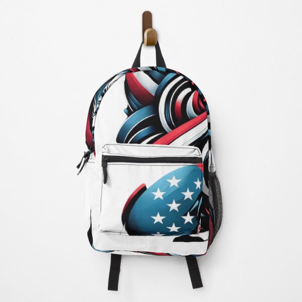 Item preview, US flag with eagle blend abstract art designed and sold by Red, White & Blue Glory.