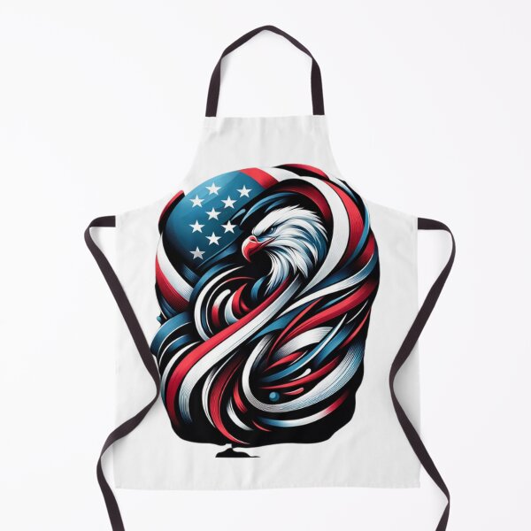 Item preview, US flag with eagle blend abstract art designed and sold by Red, White & Blue Glory.