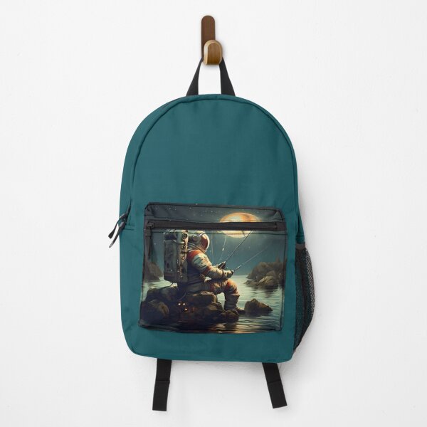 Item preview, A astronaut fishing on the moon designed and sold by reMarkable888.