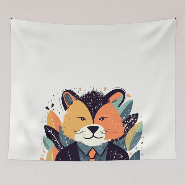 Item preview, Lion in suit portrait designed and sold by randrdesign.