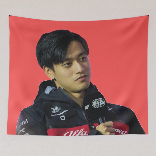 Item preview, Zhou Guanyu F1 Driver Interview Alfa F1 Team Valtteri Bottas Teammate designed and sold by FormulaGTee1.
