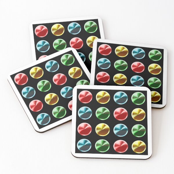 Item preview, 4-color colored gem seamless pattern designed and sold by NAGNE.