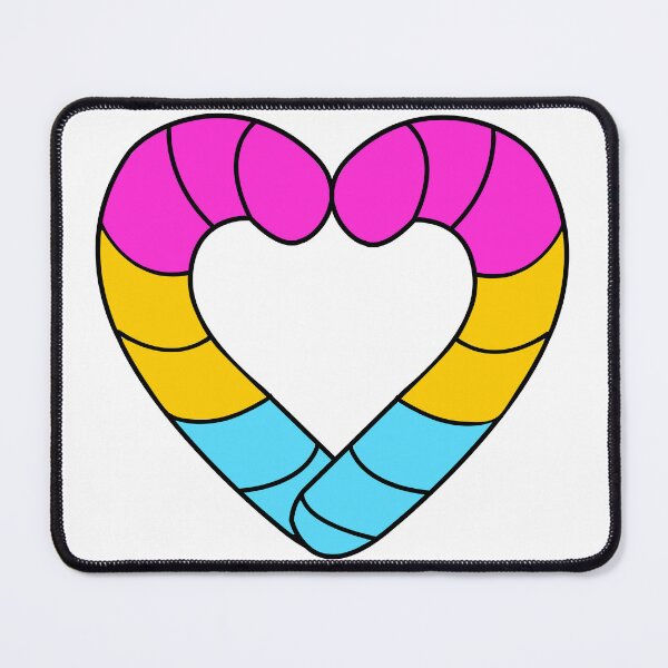 Item preview, Pansexual Pride Candy Cane designed and sold by HarveyHandcraftsandDesigns.
