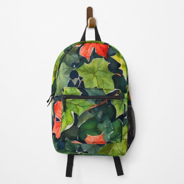 Item preview, Red Petal Leaves Poison Ivy - Autumn Floral Pattern Décor designed and sold by SassyArtistry.