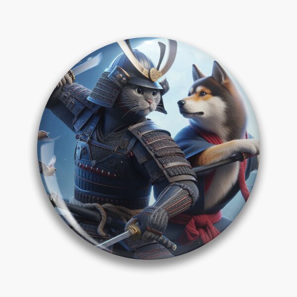 Item preview, Samurai Cat and Ninja Dog designed and sold by Random Store.