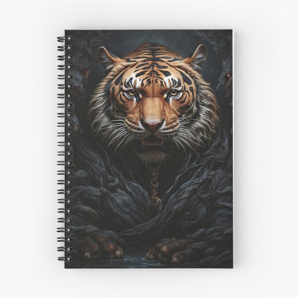 Item preview, Black Dark Tiger – a series with darker animal characters designed and sold by MattCollinsShop.