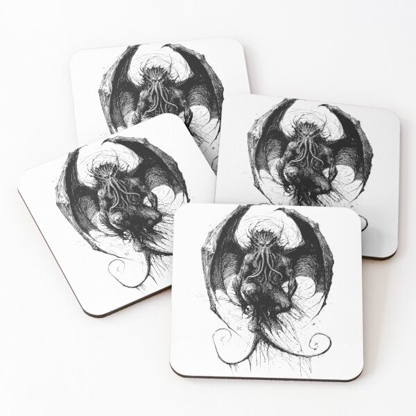 Item preview, Lovecraft Demon Sketch in black ink designed and sold by LastHighwayTees.